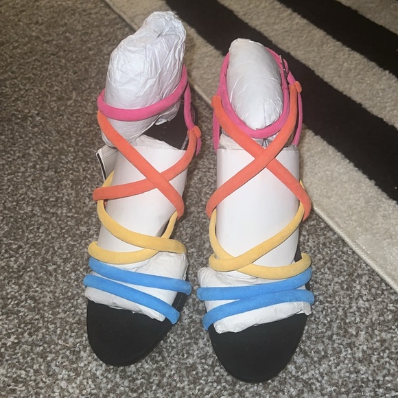 Zara Shoes - Zara Multi Colored Strappy Sandals